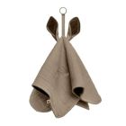 Doudou plat Kangourou Marron