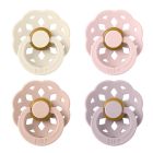Pack de 4 sucettes physiologiques Latex Bohème Taille 2 - coloris mixé