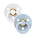 Pack de 2 sucettes physiologiques Latex Pacifier Taille 2 -  Blanc / bleu