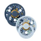 Pack de 2 sucettes silicone Colour Liberty 0-6 mois