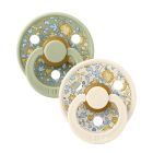 Pack de 2 sucettes Colour Liberty 0-6 mois Beige et vert
