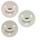 Lot de 3 Sucettes ChooChoo 0-6 mois - Extra-Fines - Billie - Nude - Sable- Sauge