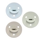 Lot de 3 Sucettes ChooChoo +6 mois - Extra-Fines - Billie - Sauge - Sable - Bleu ciel