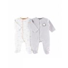 Lot de 2 pyjamas bébé en velours Babou & Kendi 3 mois