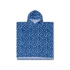 Poncho de plage léopard bleu 65x65 cm