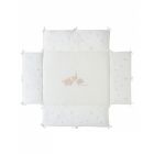 Tapis de parc 75x95cm en veloudoux Bali, Moka & Snow