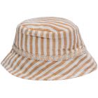 Bob doublé en gaze de coton caramel - 0/3 mois