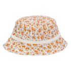 Bob doublé en gaze de coton liberty orange - 0/3 mois