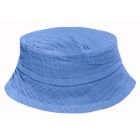 Bob doublé en gaze de coton pierre bleue - 0/3 mois