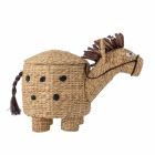Panier de rangement jacinthe d'eau avec couvercle - Bobbi