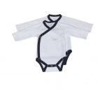 Lot de 2 bodies Hello blanc/bleu 1 mois