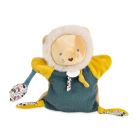 Doudou marionnette BOH'AIME Lion 25 cm