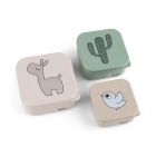 Lot de 3 boites à goûter Deer friends Lalee Sable mixte