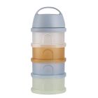 Boîte doseuse de lait empilable 4 compartiments Galet Translucide