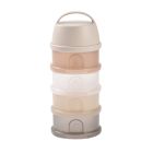 Boîte doseuse de lait empilable 4 compartiments Argile