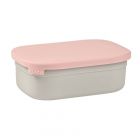 Boîte à goûter inox gris Powder Pink