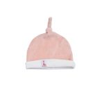 Bonnet 1/3 mois velours Rose