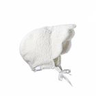 Chapeau anti-UV bébé Vintage bouclette Blanc 6-12 mois