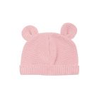 Bonnet bébé maille Vieux rose naissance