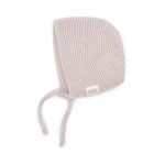 Bonnet en laine tricot bébé Coloris Nude - Taille 1 à 3 mois