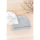 Bonnet bébé Toile de Jouy gris T2
