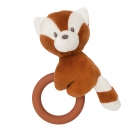 Anneau de dentition en bois Boris le panda roux