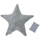 Bouillotte étoile en bambou/gaze de coton Vert de gris