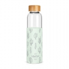 Bouteille en verre 550ml Cactus