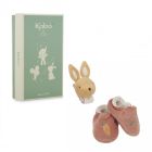 Coffret pour bébé chaussons et bracelet sonore Lapin