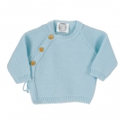 Brassière bébé naissance point mousse 0/1 mois - Bleu