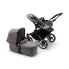 Poussette duo Donkey 5 Mono châssis Noir - Gris