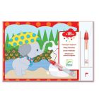 Set de 4 dessins coloriage à l'eau magique Caché dehors