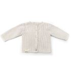 Gilet tricot Coloris Ivoire  - 0-1 mois