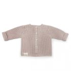 Gilet tricot Coloris Nude powder - 1-3 mois
