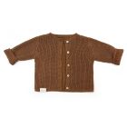 Gilet tricot Coloris Caramel - 1-3 mois