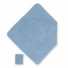 Cape de bain bébé 75x75 cm Terry bleu minéral