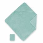 Cape de bain bébé 75x75 cm Terry vert menthe