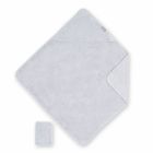 Cape de bain bébé 75x75 cm Terry gris