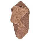 Cape de bain en coton BIO. Woodland. Praliné