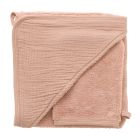 Cape de bain avec gant bambou & gaze Mocha – Mix & Match