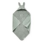 Cape de bain bébé 80x80 cm Mineral Green Bunny
