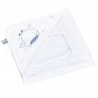 Cape de bain et gant de toilette Blue Baleine