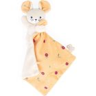 Doudou carré douceur plat Souris fruits de saison