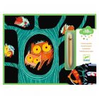 5 cartes à gratter pour enfants Animaux à découvrir