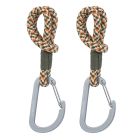 Lot de 2 attaches poussette avec mousqueton - Red