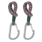 Lot de 2 attaches poussette avec mousqueton - Turquoise