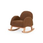 Fauteuil à bascule pour enfant Teddy brun naturel