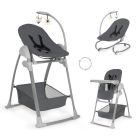 Chaise haute Sit N Relax 3 en 1 Dark grey