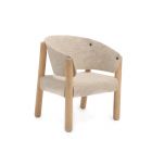Chaise enfant SABA beige en hêtre brut