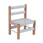 Petite chaise basse enfant Louise Hybride blanc